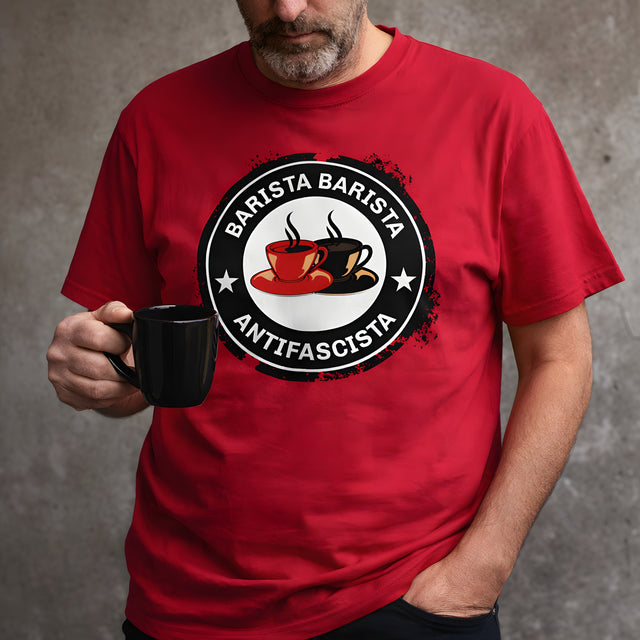 Barista, Barista, Antifascista - Basic T-Shirt