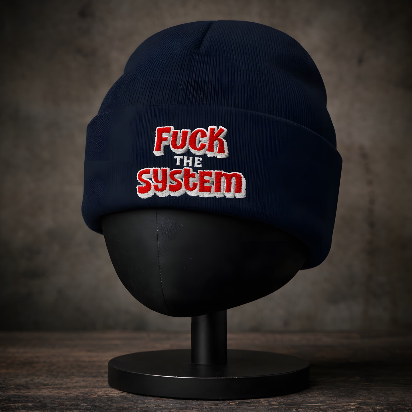 Fuck The System - Strickmütze
