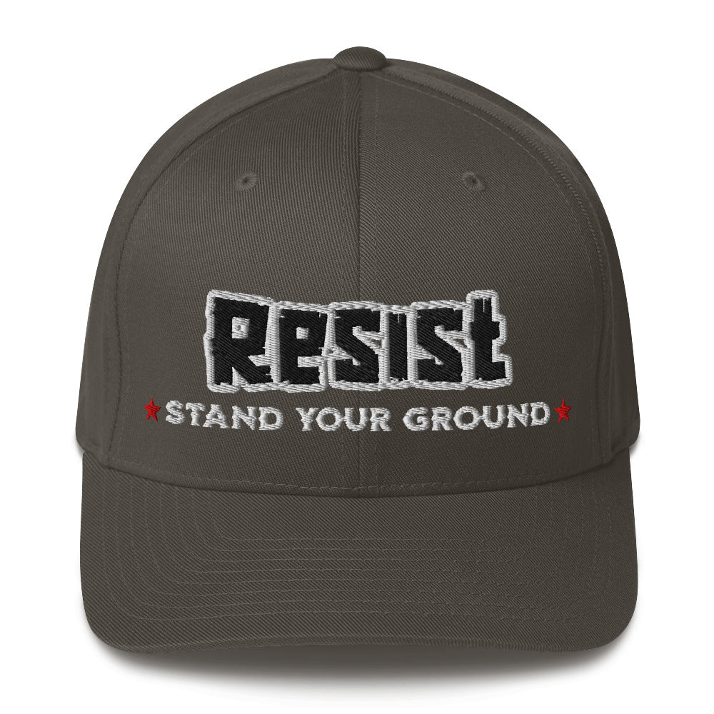 Resist (Stand Your Ground) - Flexfit Cap von Protest Couture | Dark Grey
