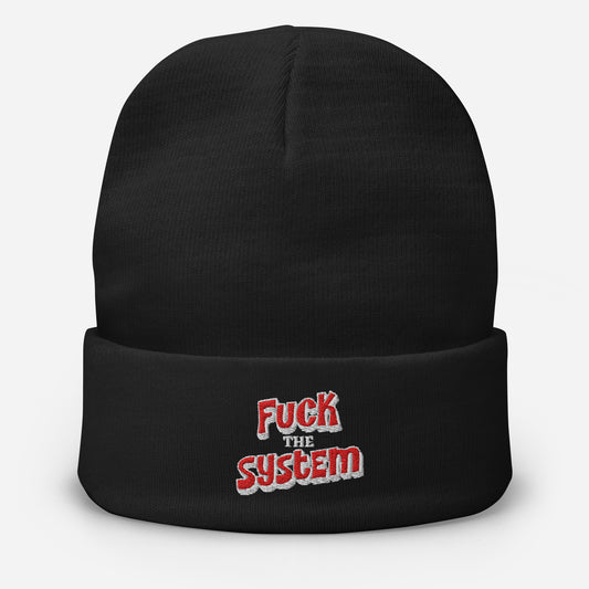 Fuck The System - Beanie von Protest Couture | Default Title