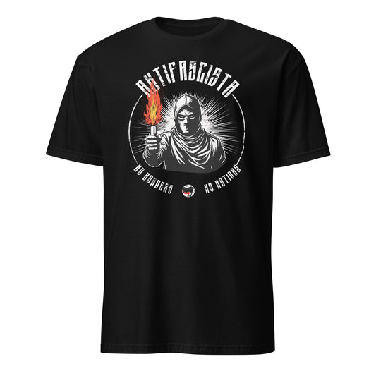 Antifascista (No Borders No Nations) - Unisex T-Shirt von Protest Couture | Black