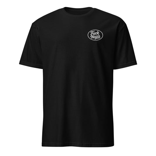 Fuck Nazis (Stickerei) - Unisex T-Shirt von Protest Couture | Black
