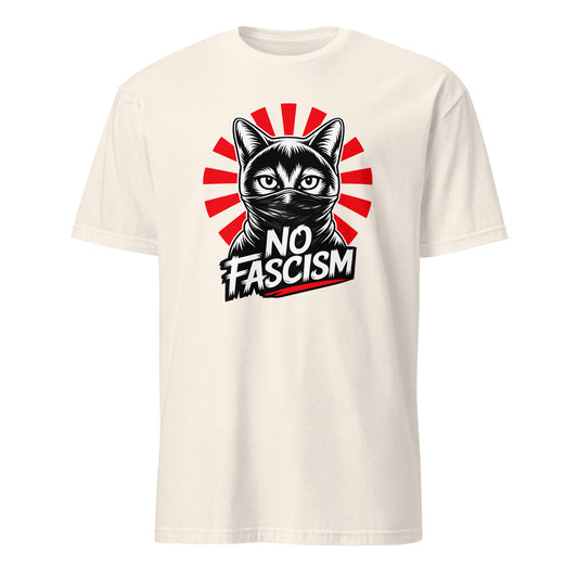 No Fascism Cat - Unisex T-Shirt von Protest Couture | Natural