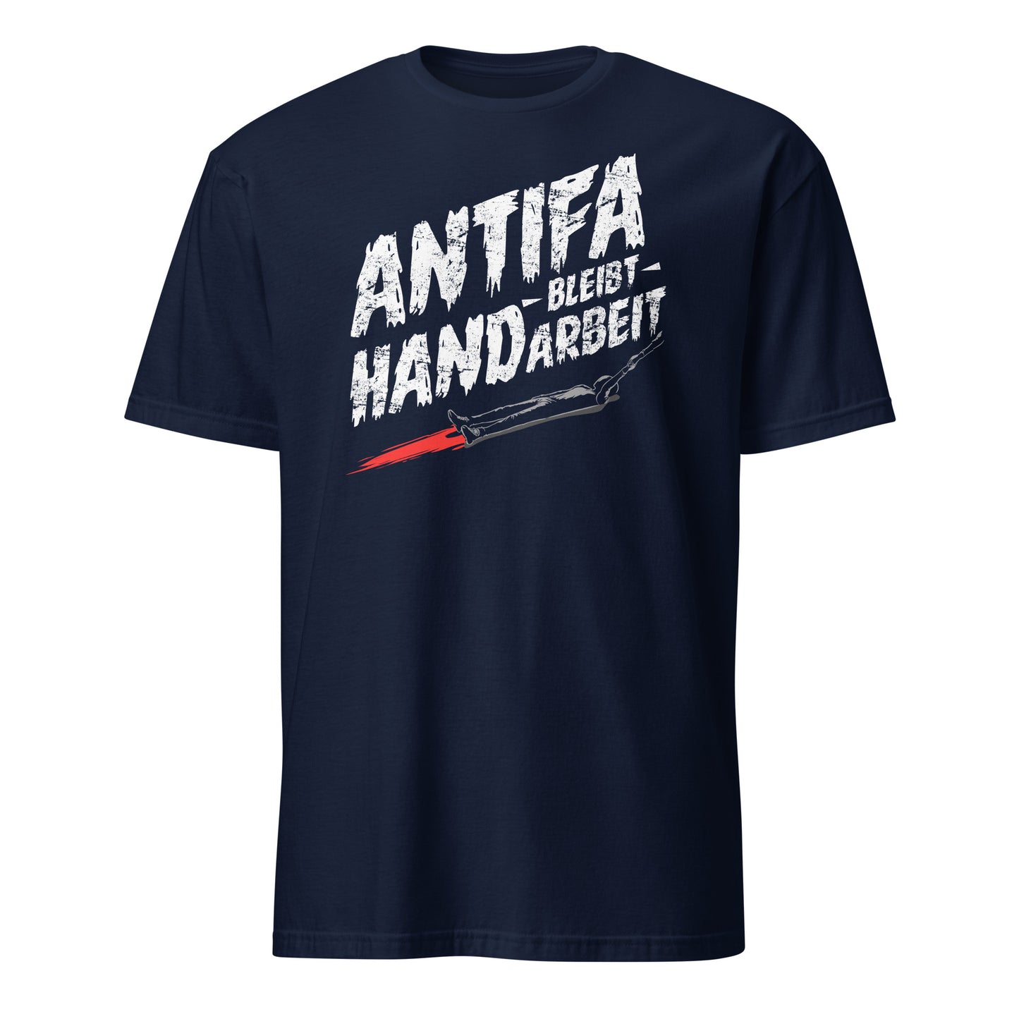 Antifa bleibt Handarbeit - Unisex T-Shirt von Protest Couture | Navy