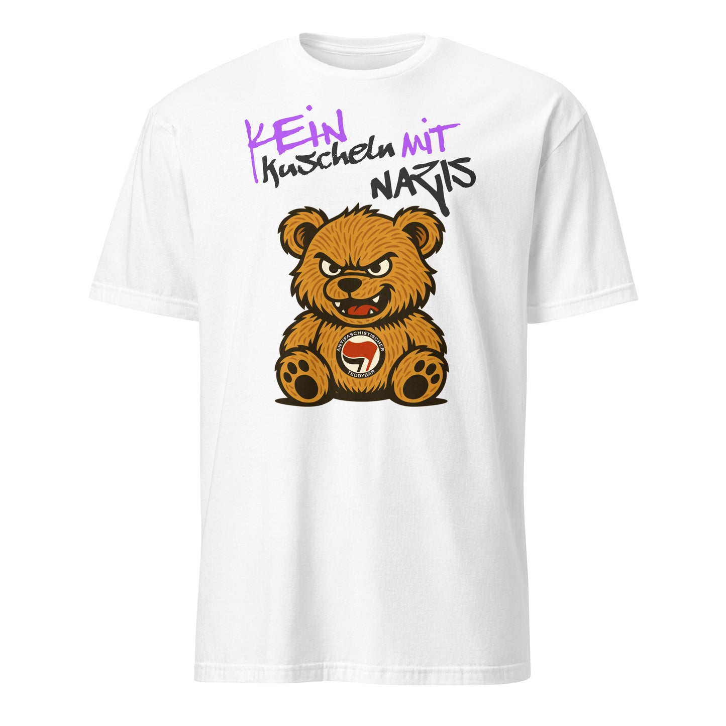 Kein Kuscheln mit Nazis - Unisex T-Shirt von Protest Couture | White