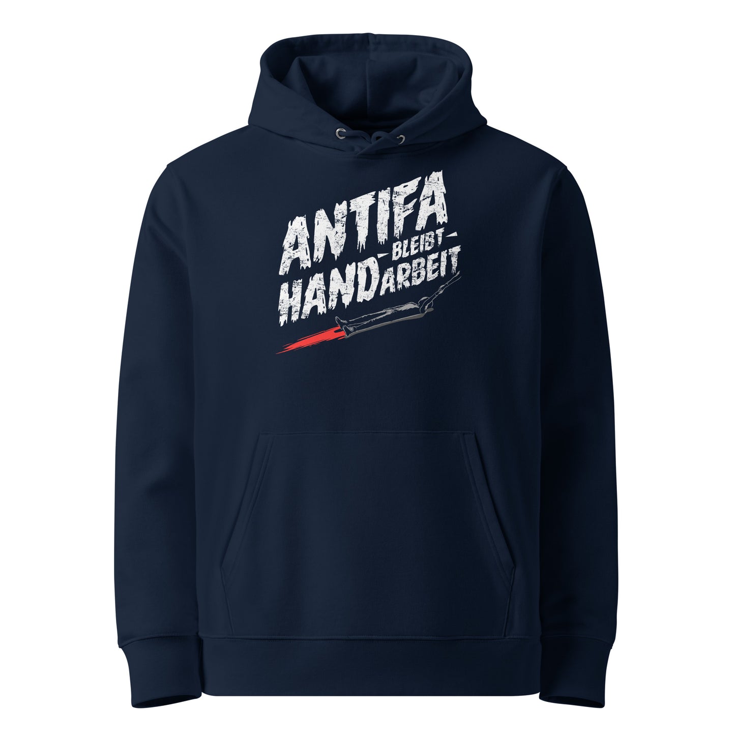 Antifa bleibt Handarbeit - Premium Hoodie von Protest Couture | French Navy