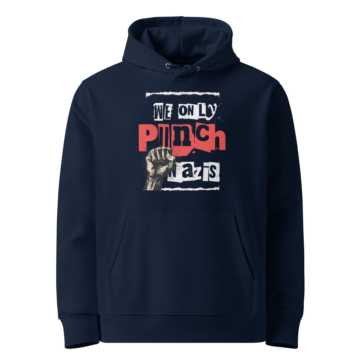 We only punch Nazis - Premium Hoodie von Protest Couture | French Navy