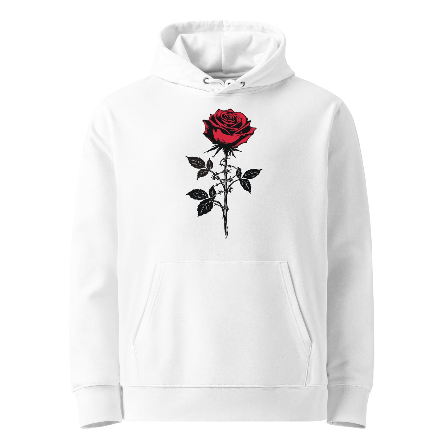Anarchie Rose - Premium Hoodie von Protest Couture | White