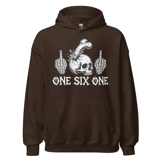 One Six One - Unisex Hoodie von Protest Couture | Dark Chocolate