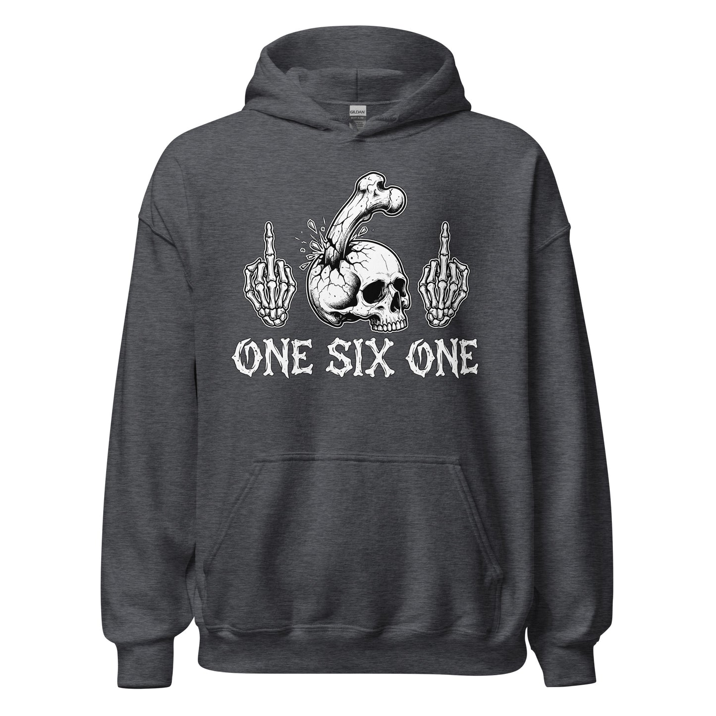 One Six One - Unisex Hoodie von Protest Couture | Dark Heather