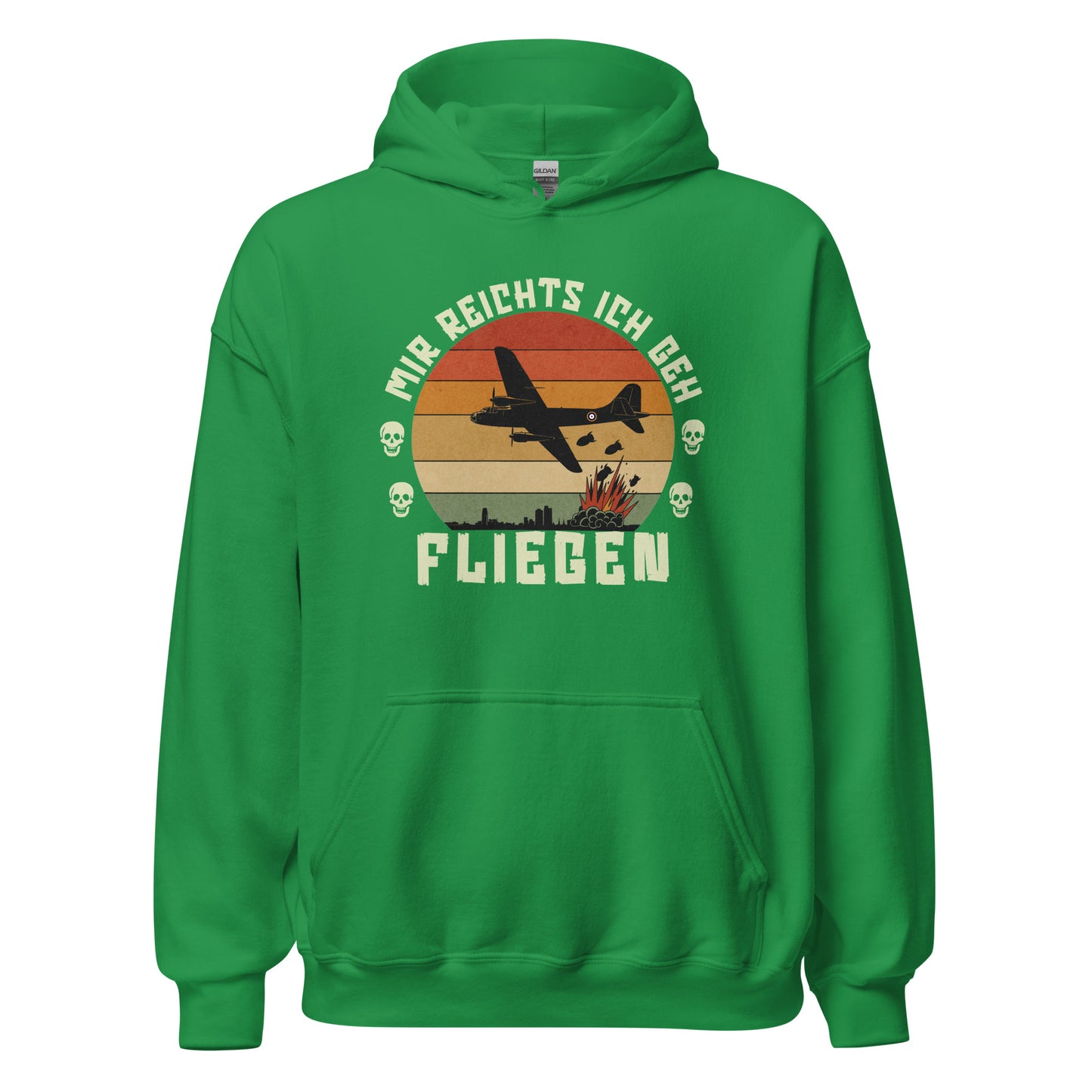 Mir Reichts Ich Geh Fliegen - Unisex Hoodie von Protest Couture | Irish Green