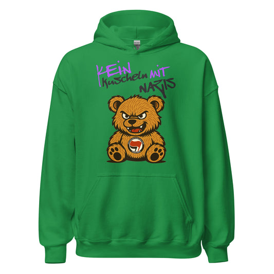 Kein Kuscheln mit Nazis - Unisex Hoodie von Protest Couture | Irish Green