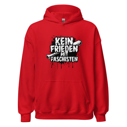 Kein Frieden mit Faschisten - Unisex Hoodie von Protest Couture | Red