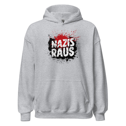 Nazis Raus - Unisex Hoodie von Protest Couture | Sport Grey