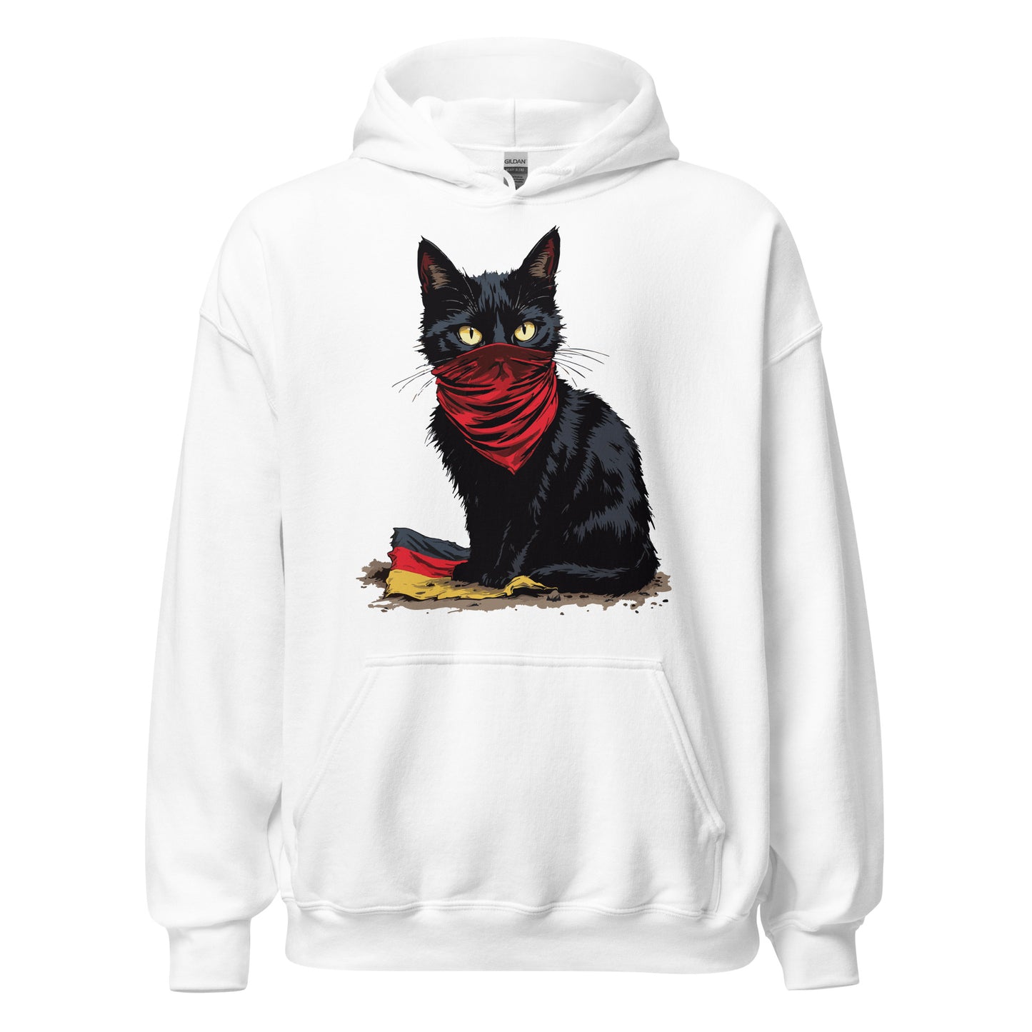 Black Cat - Unisex Hoodie von Protest Couture | White
