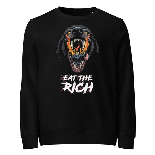 Eat The Rich - Basic Sweater von Protest Couture | Black