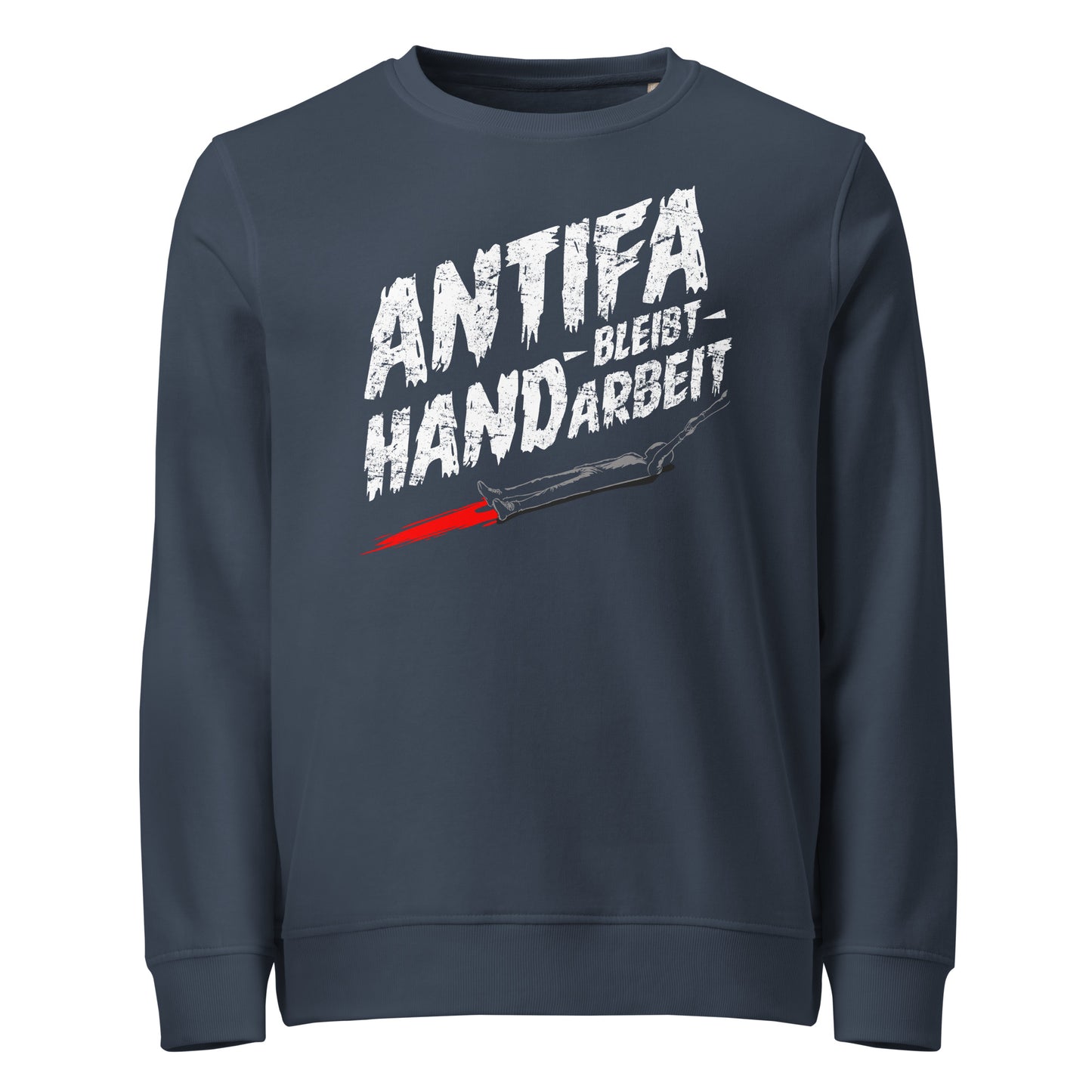 Antifa bleibt Handarbeit - Basic Sweater von Protest Couture | French Navy