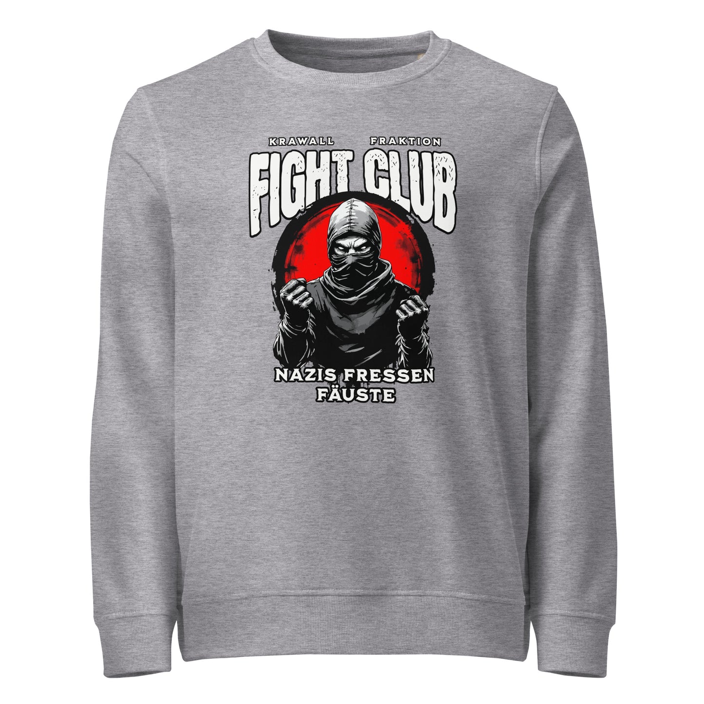 Nazis fressen Fäuste - Basic Sweater von Protest Couture | Grey Melange