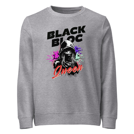Black Bloc Queen - Basic Sweater von Protest Couture | Grey Melange