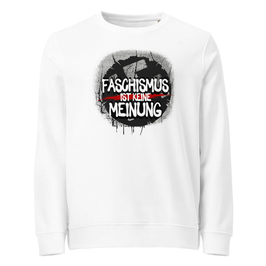 Faschismus ist keine Meinung - Basic Sweater von Protest Couture | White