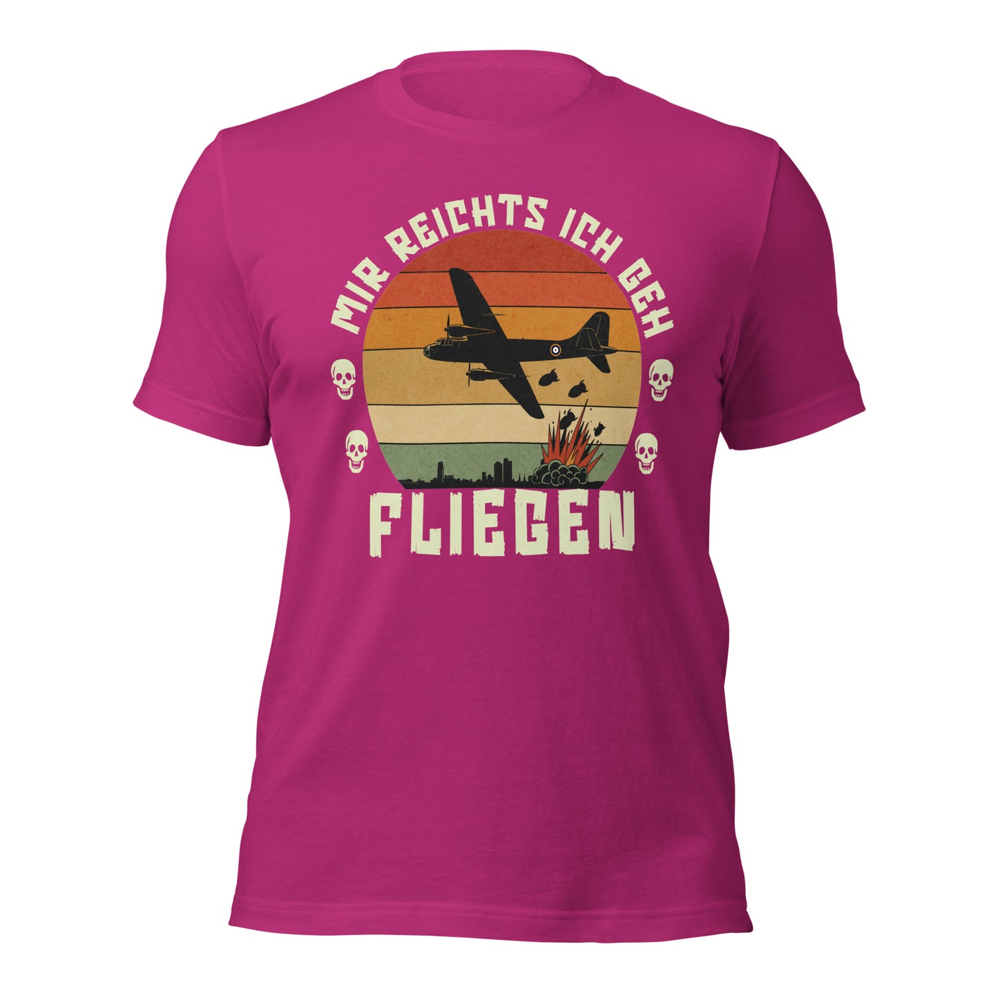Mir Reichts Ich Geh Fliegen - Retail Fit T-Shirt von Protest Couture | Berry