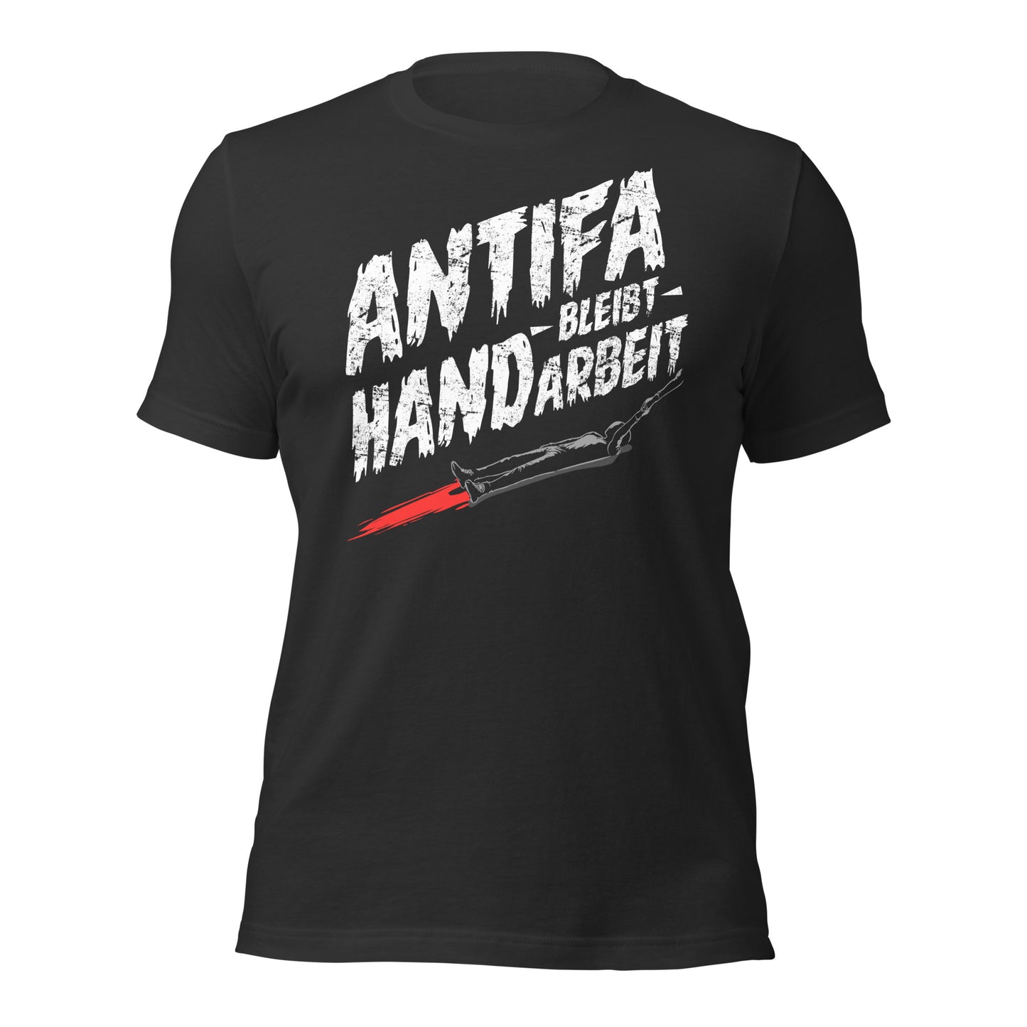 Antifa bleibt Handarbeit - Retail Fit T-Shirt von Protest Couture | Dark Grey
