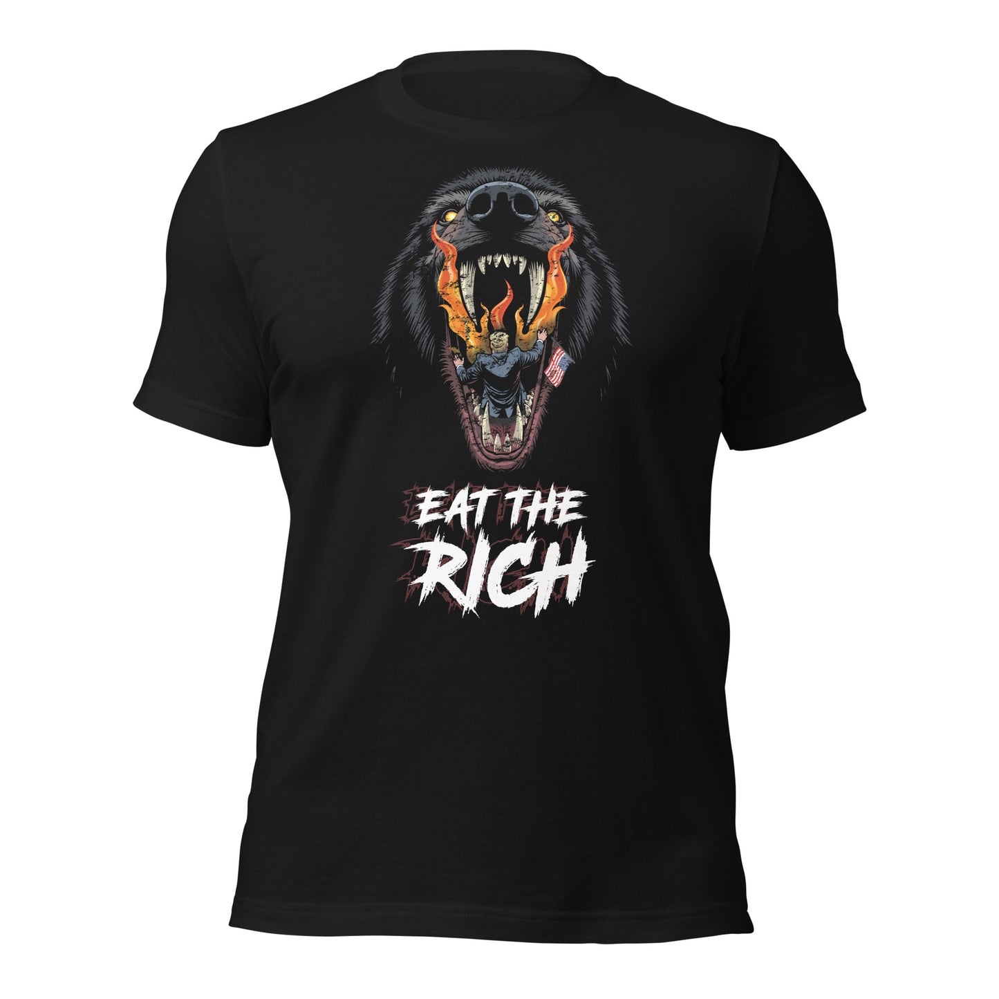 Eat The Rich - Retail Fit T-Shirt von Protest Couture | Vintage Black