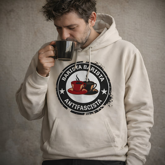 Barista, Barista, Antifascista - ECO Premium Hoodie