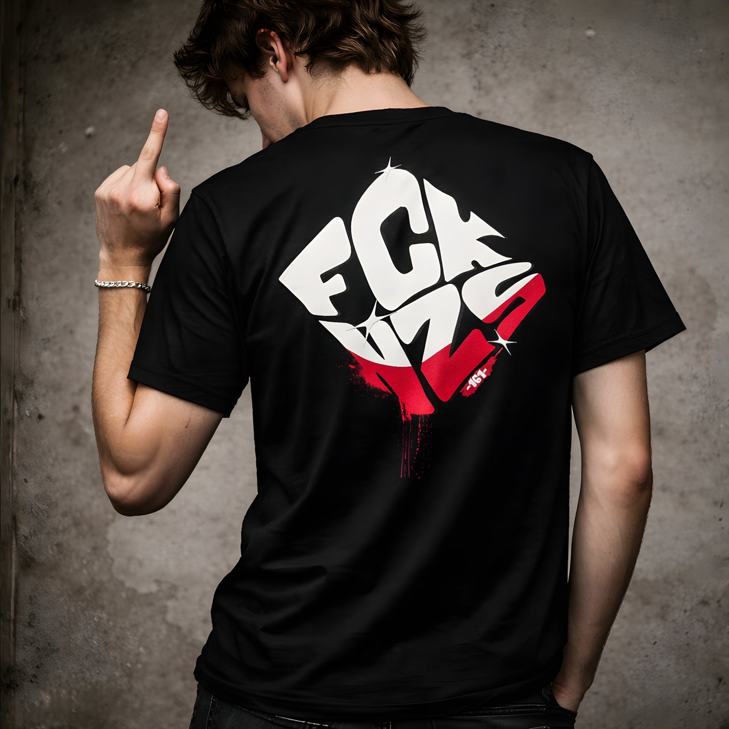 FCKNZS 161 [Backprint] - Premium T-Shirt