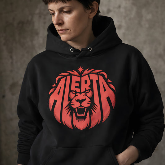 Alerta Lion [Red] - ECO Premium Hoodie
