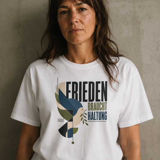Frieden braucht Haltung - Basic T-Shirt