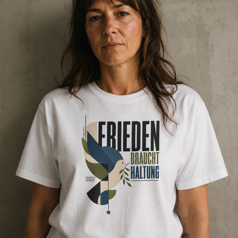 Frieden braucht Haltung - Basic T-Shirt