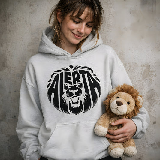 Alerta Lion [Black] - Basic Hoodie