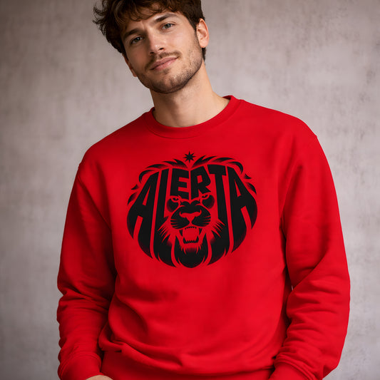 Alerta Lion [Black] - Basic Sweatshirt