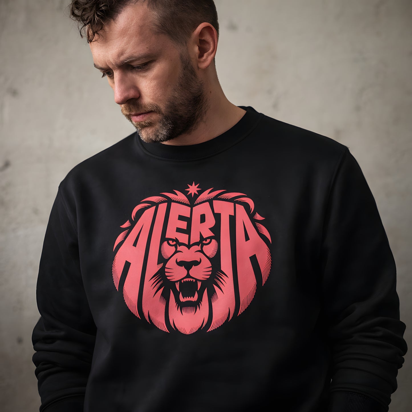 Alerta Lion [Red] - Basic Sweatshirt