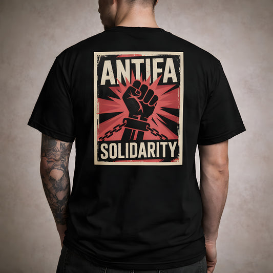 Antifa Solidarity [Backprint] - Basic T-Shirt