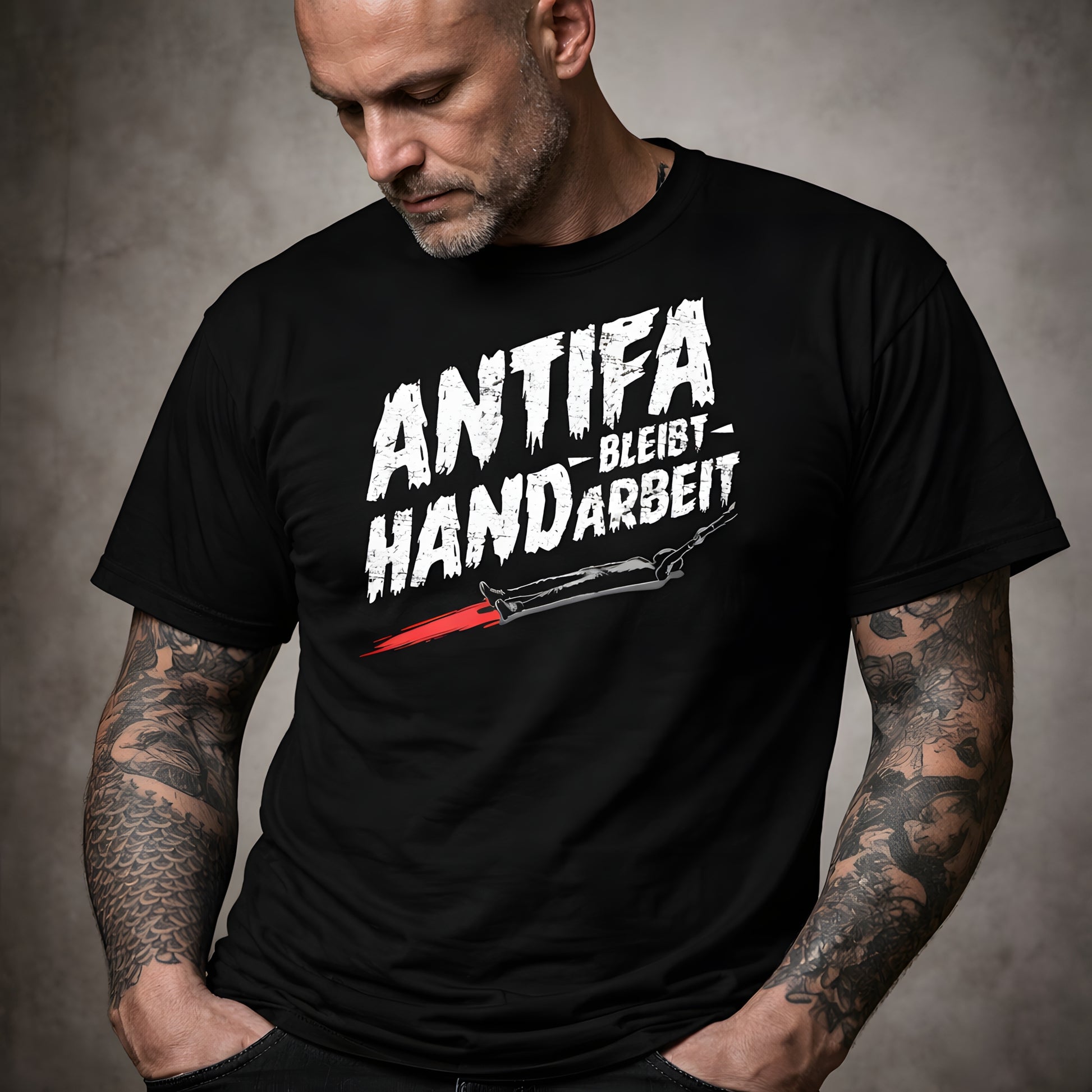 Antifa bleibt Handarbeit - Basic T-Shirt