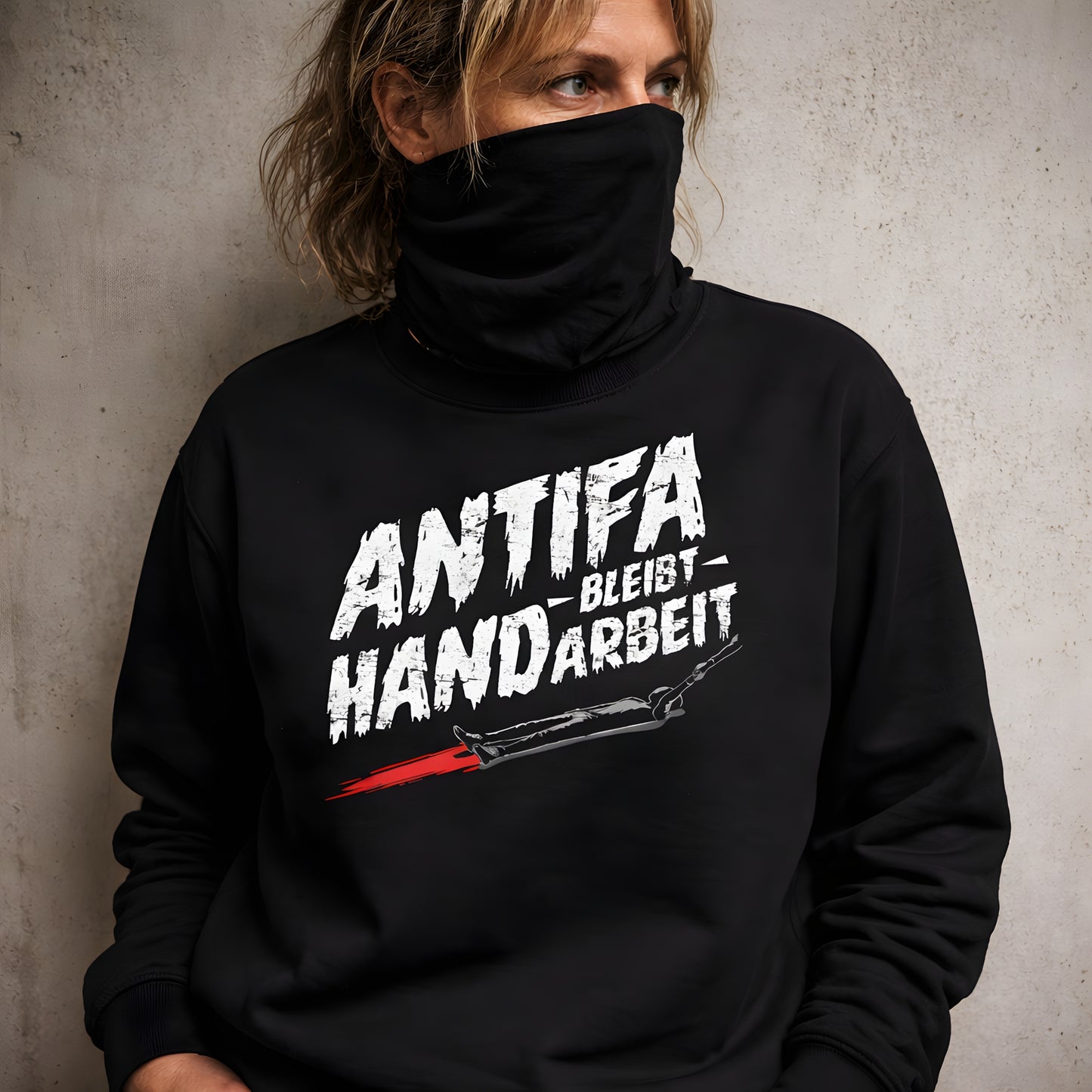 Antifa bleibt Handarbeit - ECO Premium Sweatshirt