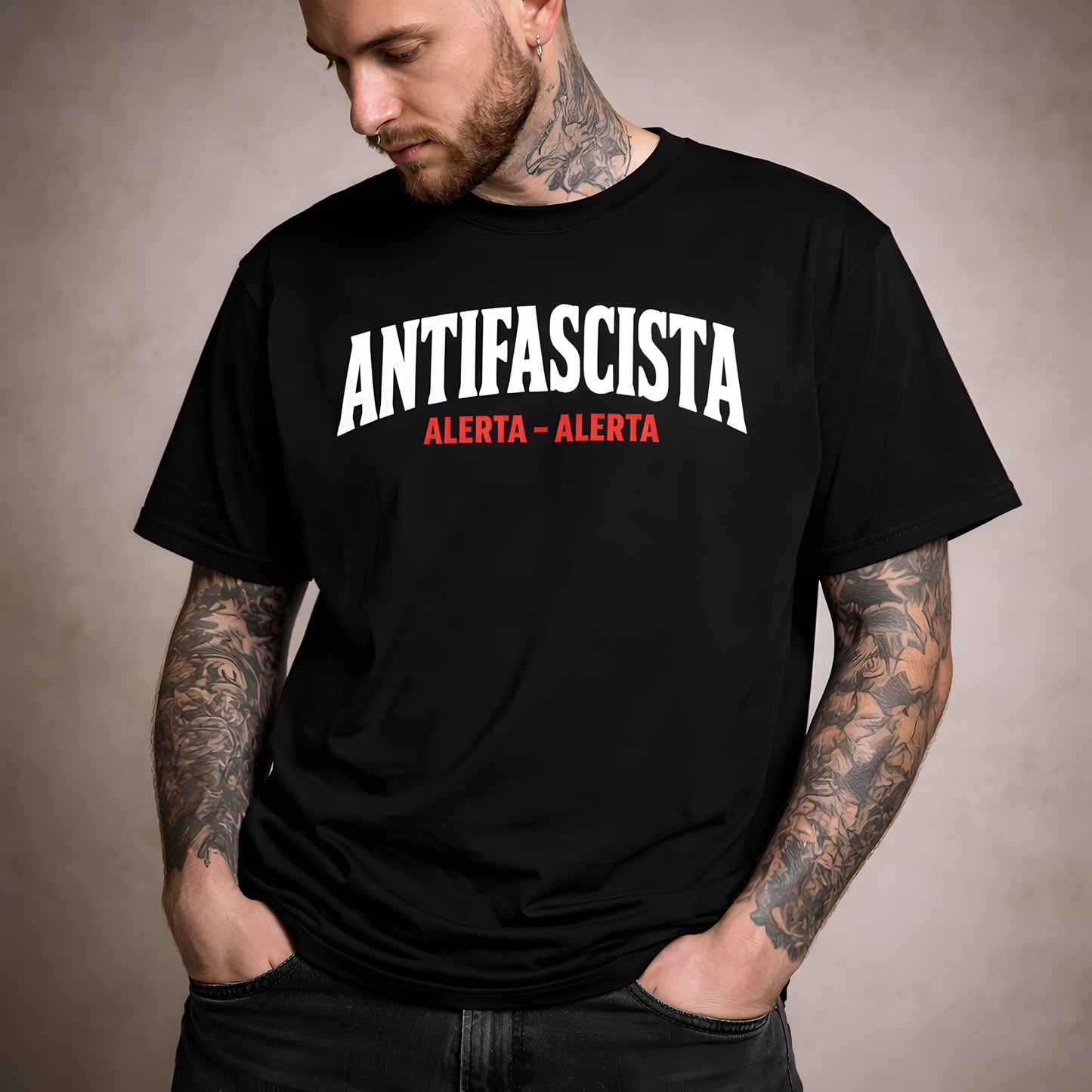 Antifascista (Alerta - Alerta) - Basic T-Shirt