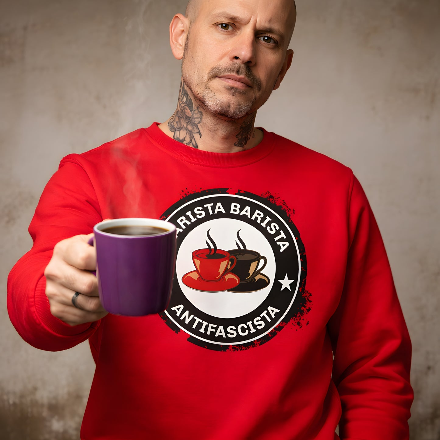 Barista, Barista, Antifascista - Basic Sweatshirt