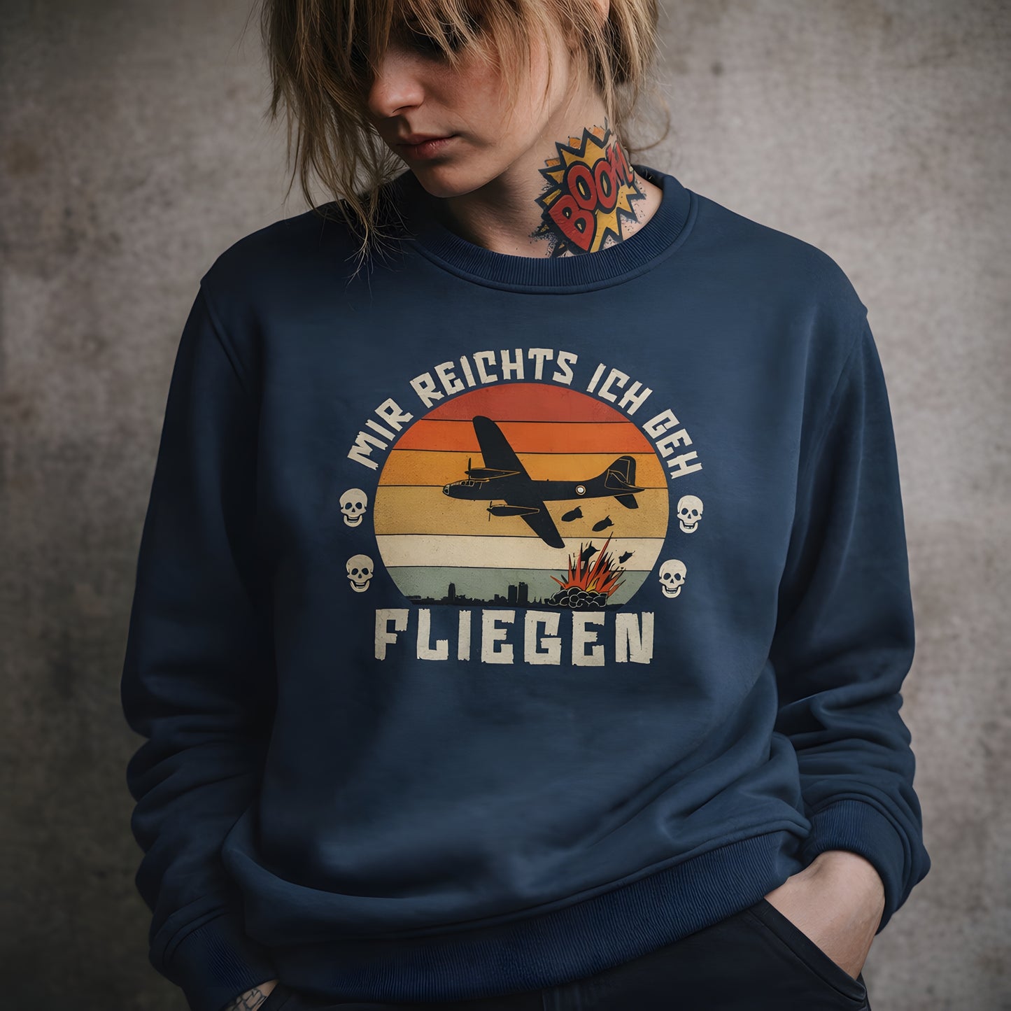 Mir Reichts Ich Geh Fliegen - Basic Sweatshirt
