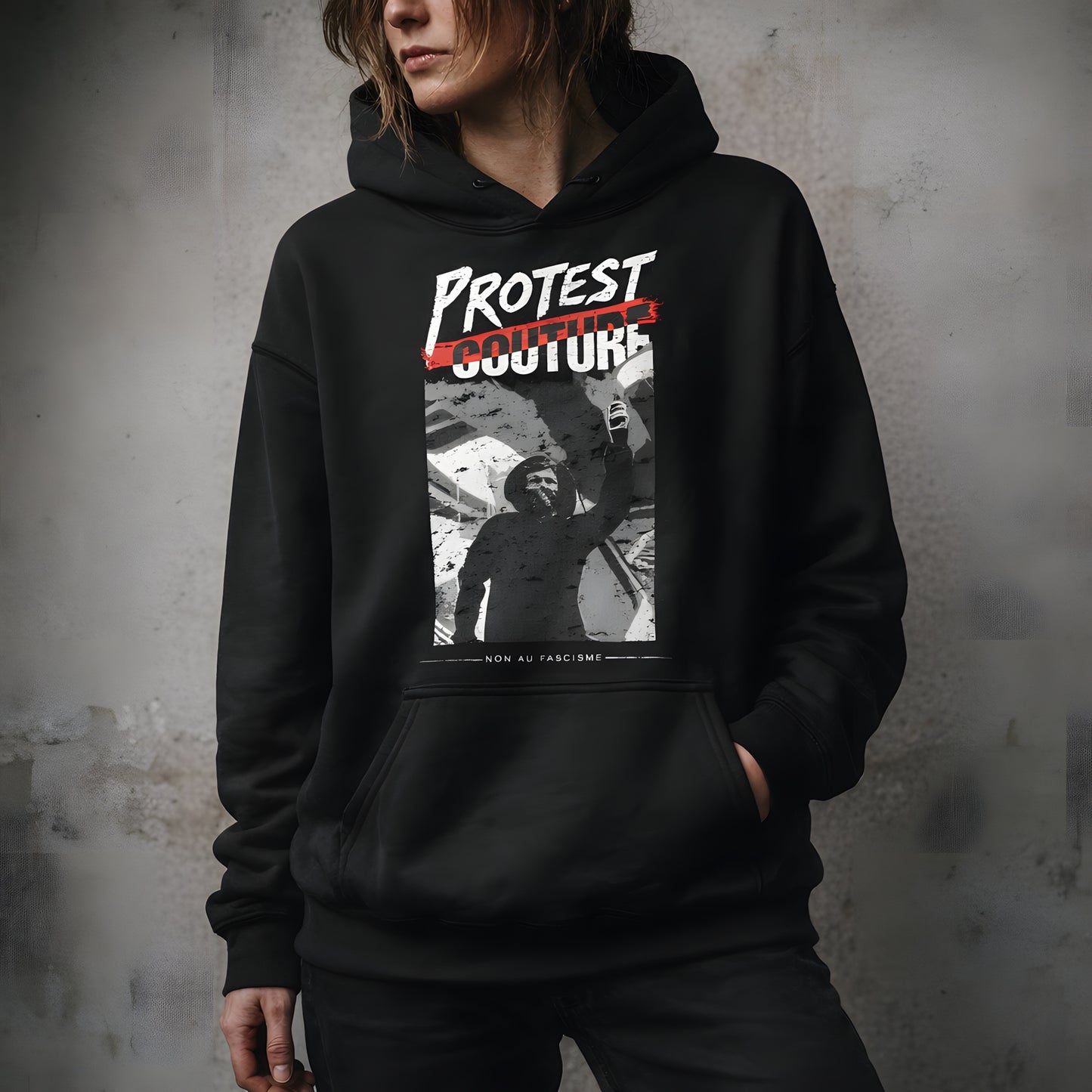 Protest Couture [Non Au Fascisme] - Basic Hoodie