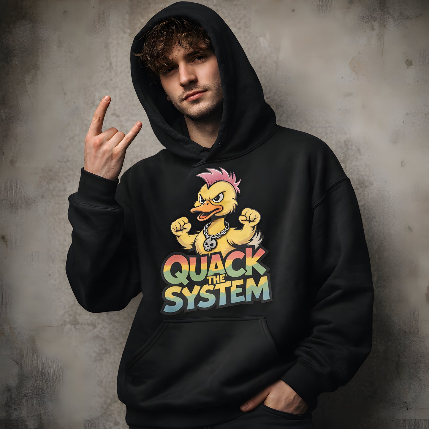 Quack the System - Basic Hoodie