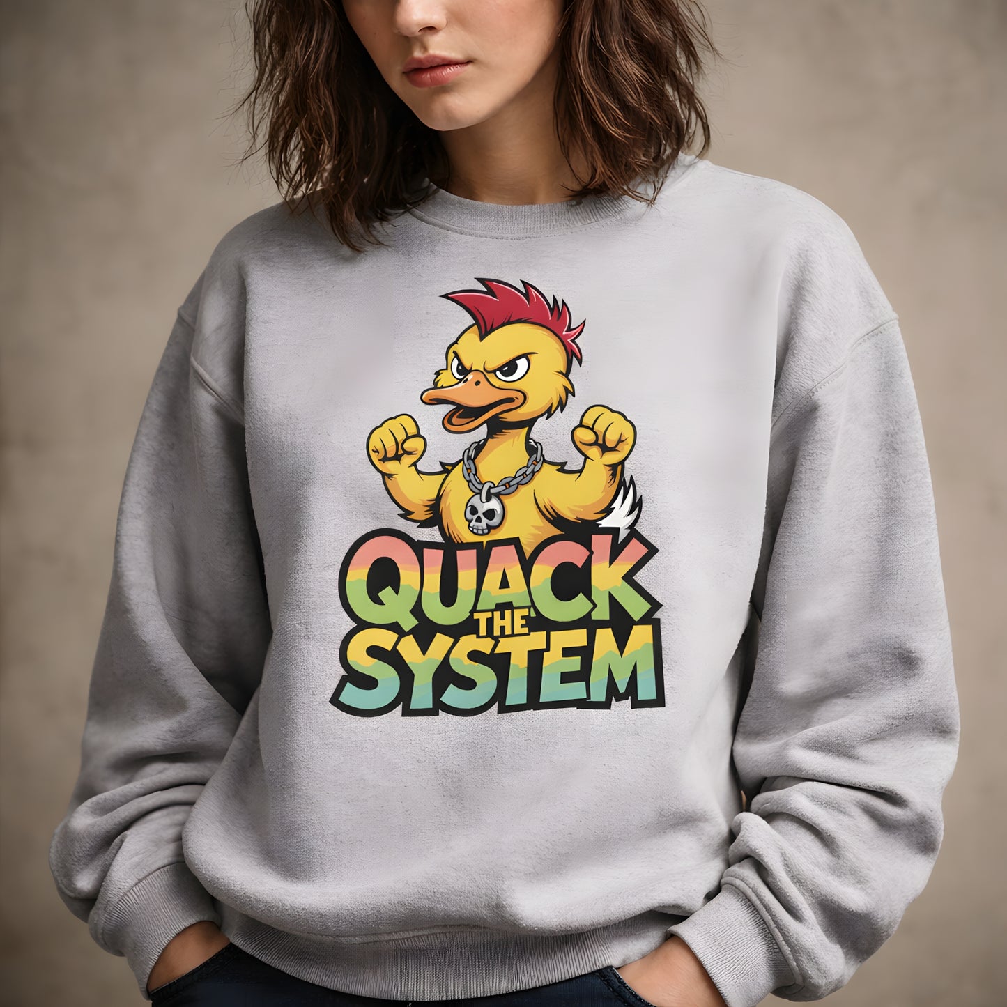 Quack the System - Basic Sweatshirt
