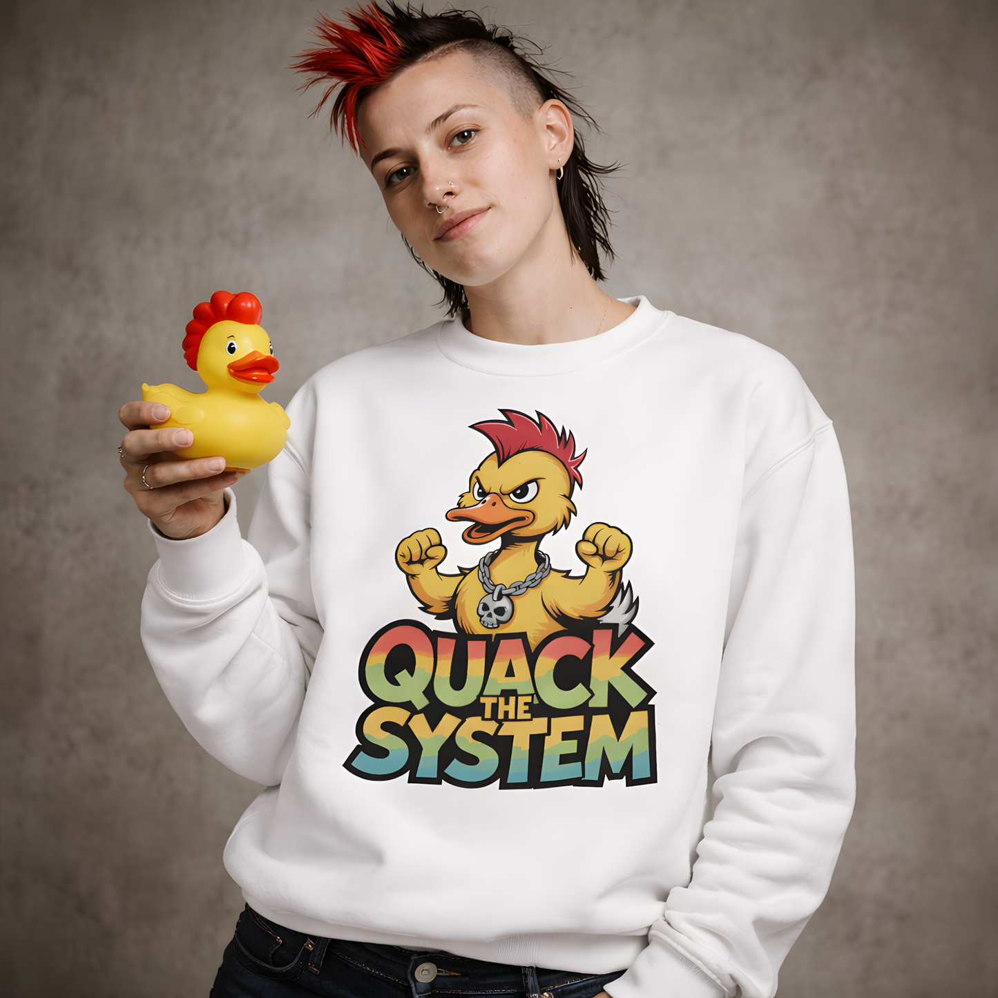 Quack the System - ECO Premium Sweatshirt