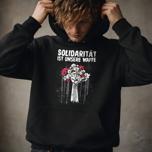 Solidarität ist unsere Waffe - ECO Premium Hoodie