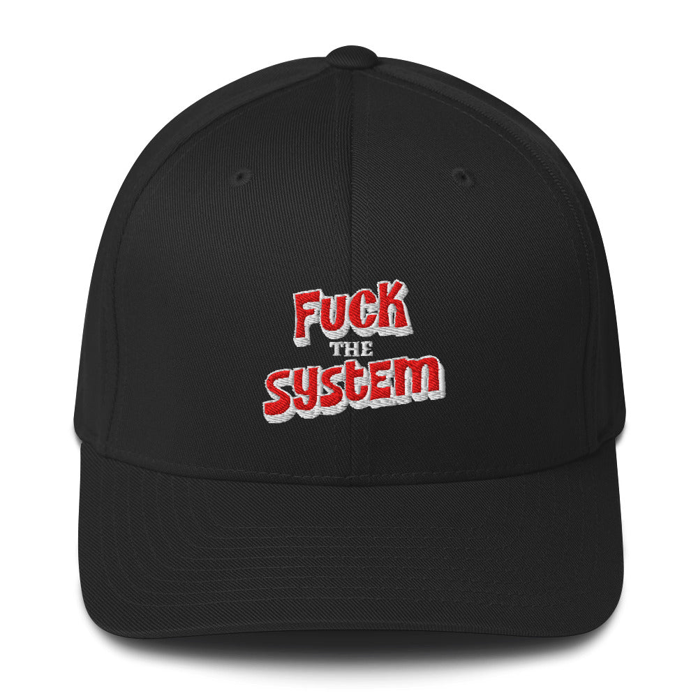 Fuck The System - Flexfit Cap von Protest Couture | Black
