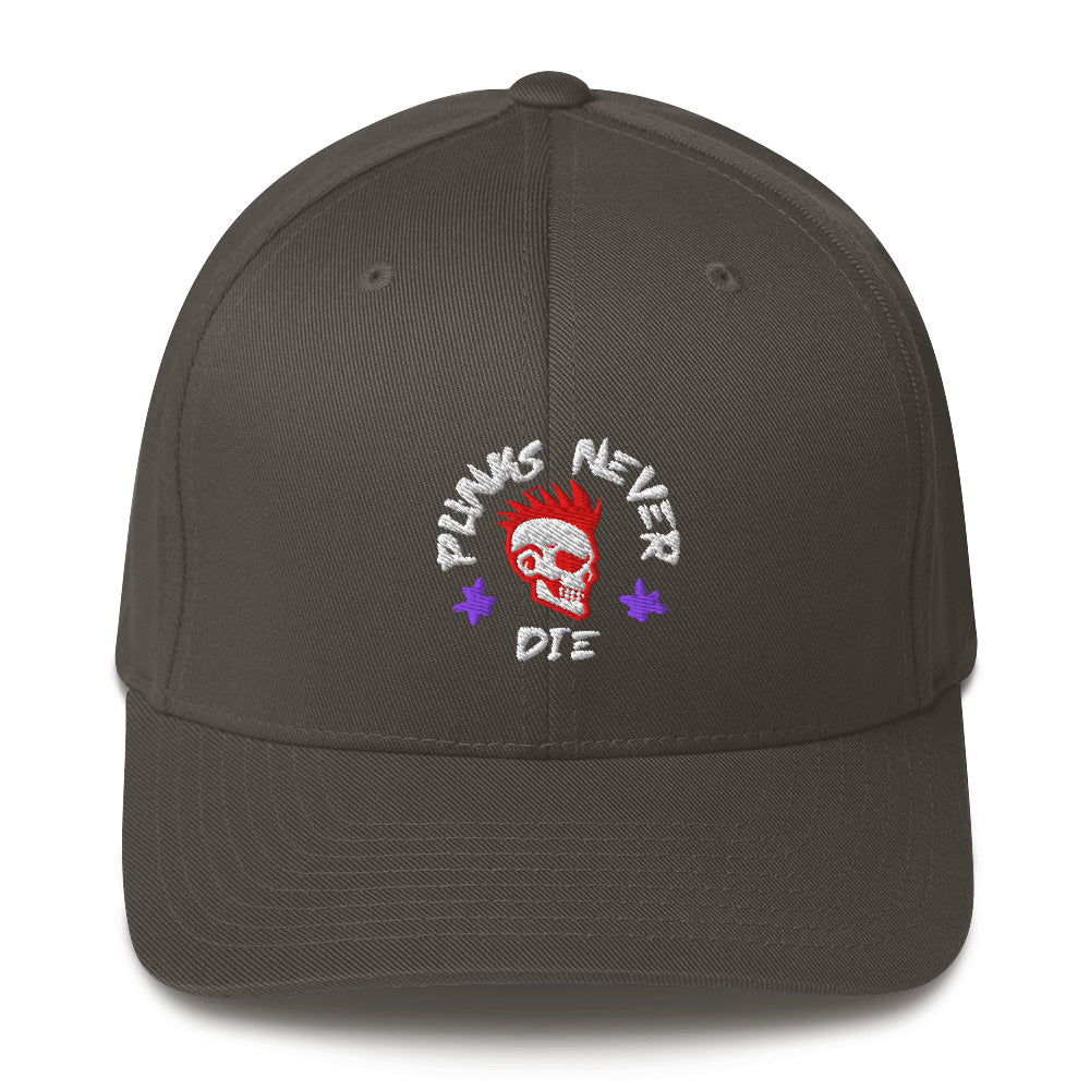 Punks Never Die - Flexfit Cap von Protest Couture | Dark Grey
