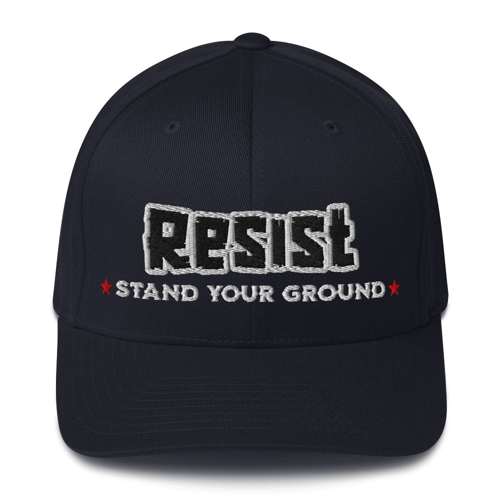 Resist (Stand Your Ground) - Flexfit Cap von Protest Couture | Dark Navy