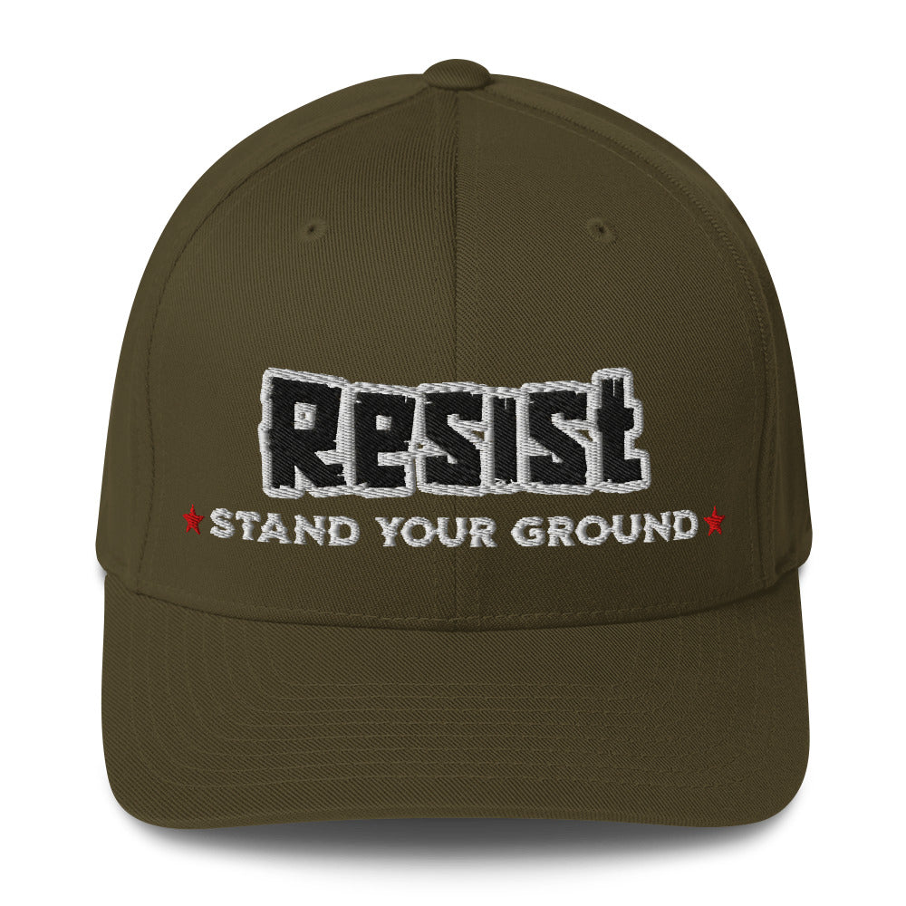 Resist (Stand Your Ground) - Flexfit Cap von Protest Couture | Olive